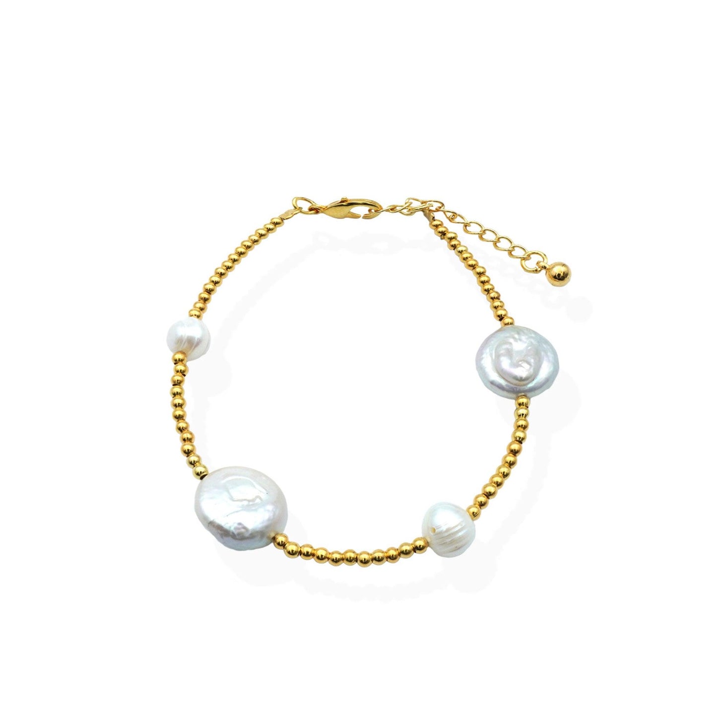 Golden Radiance Pearl Bracelet - Camins