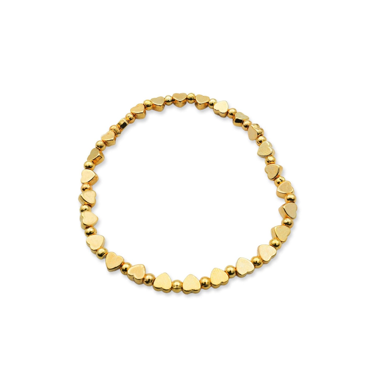 Golden Hearts Stretch Bracelet - Camins