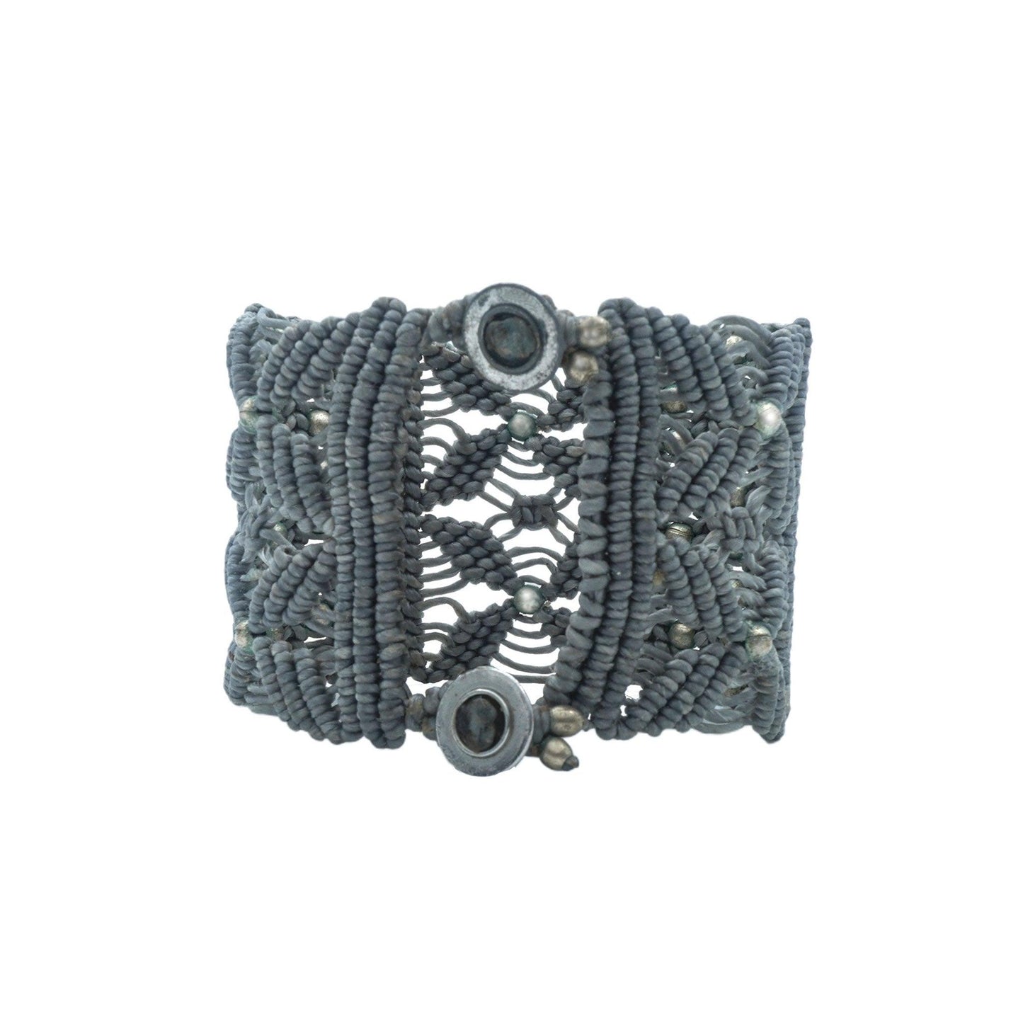 Ocean Breeze Bali Macrame Cuff Bracelet - Camins