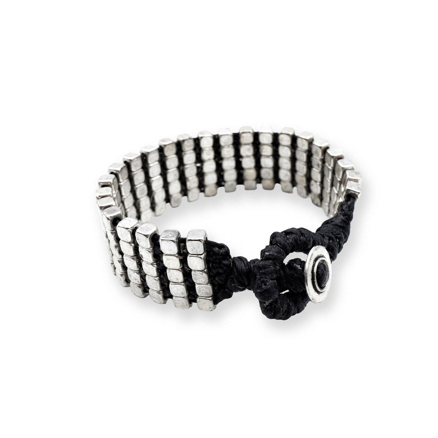 Silver Grid Cuff Bracelet - Camins