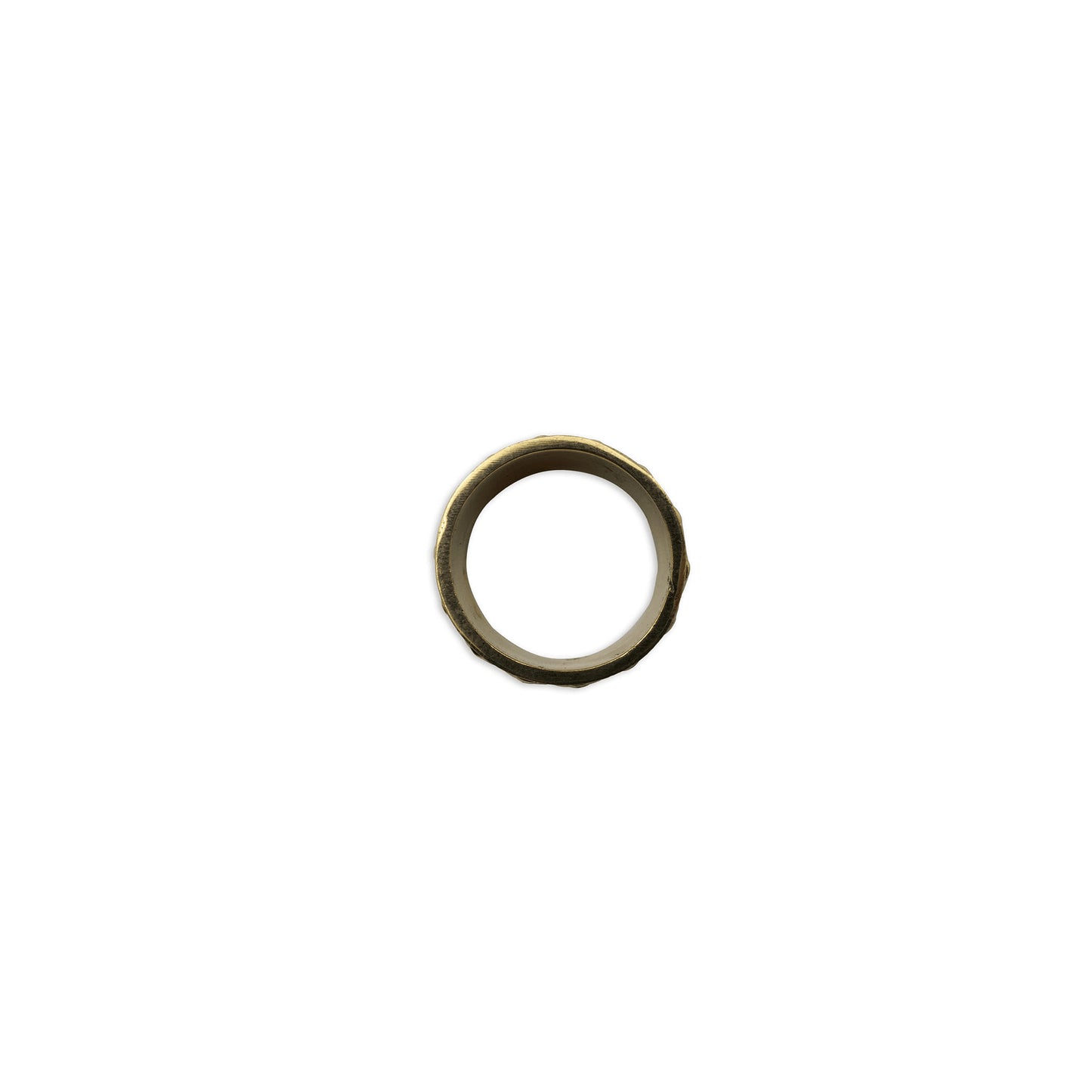 Skull Band Ring – Top view of silver-tone band ring featuring detailed skull patterns, combining bold attitude with bohemian flair