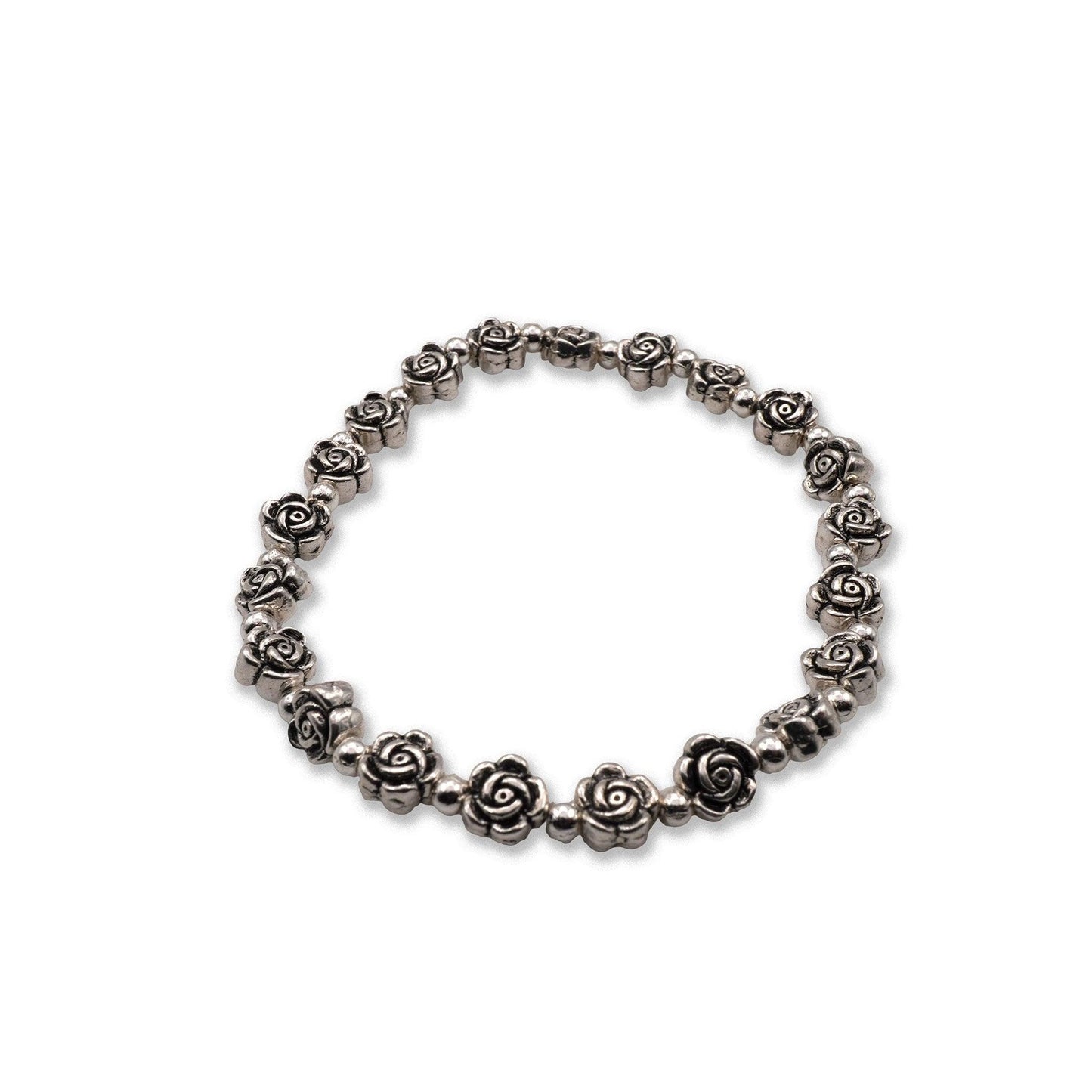 Vintage Rose Charm Bracelet - Camins