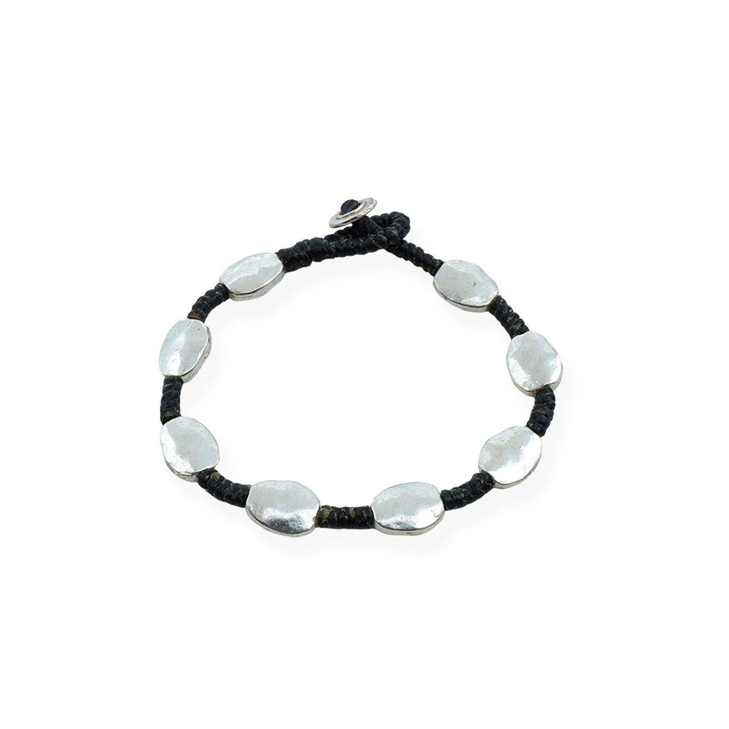 Silver Harmony Braided Bracelet - Camins