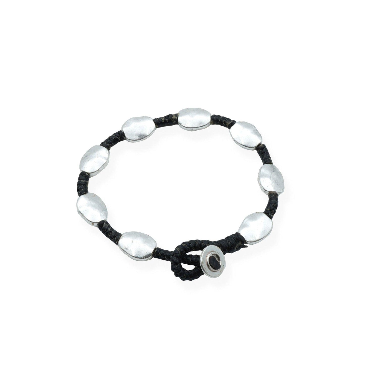 Silver Harmony Braided Bracelet - Camins