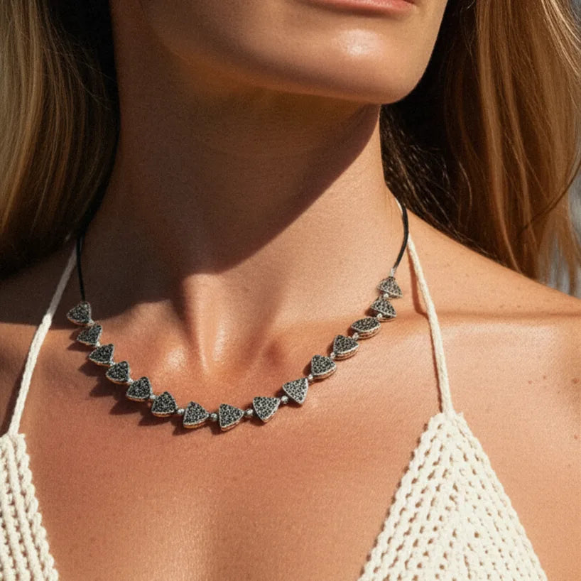 Sirocco Triangle Bead Necklace – Handmade in Bali