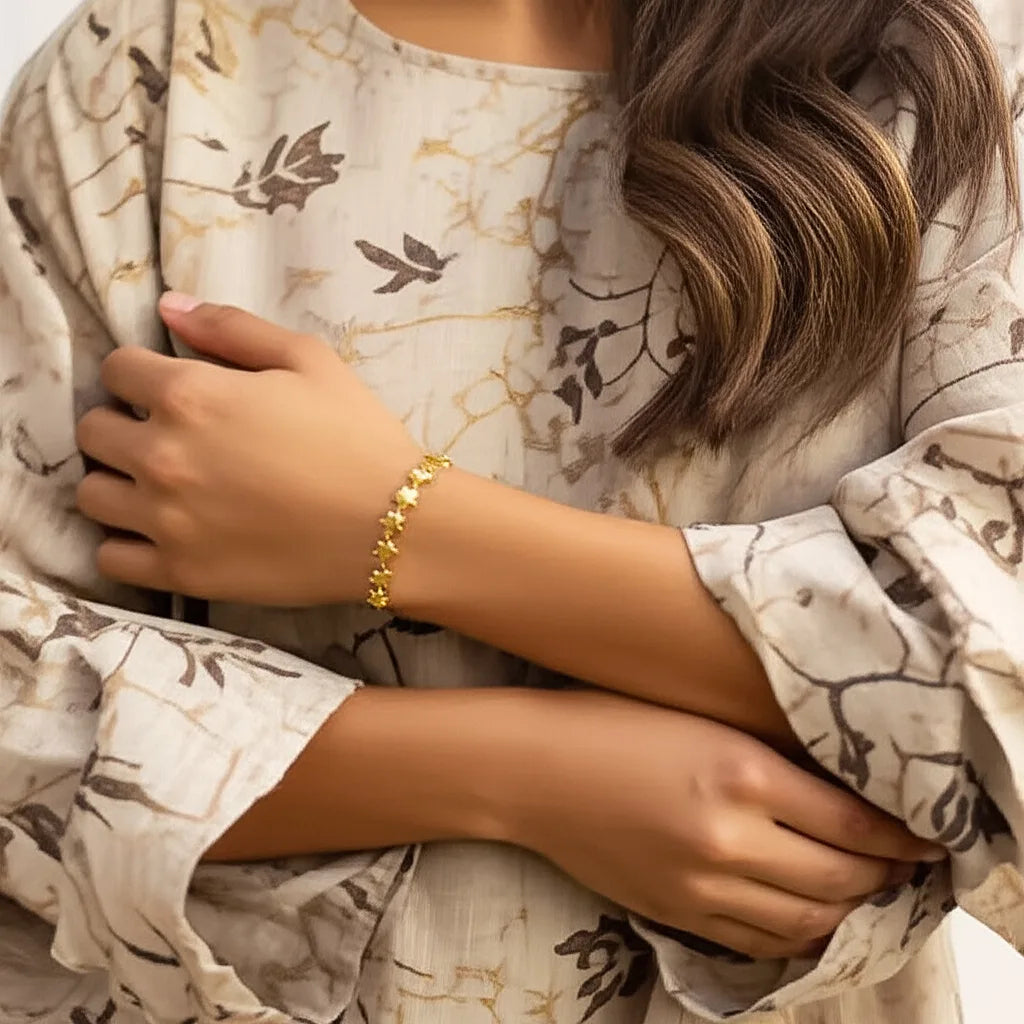 Starlight Glow Stretch Bracelet – Handmade Celestial Radiance from Bali