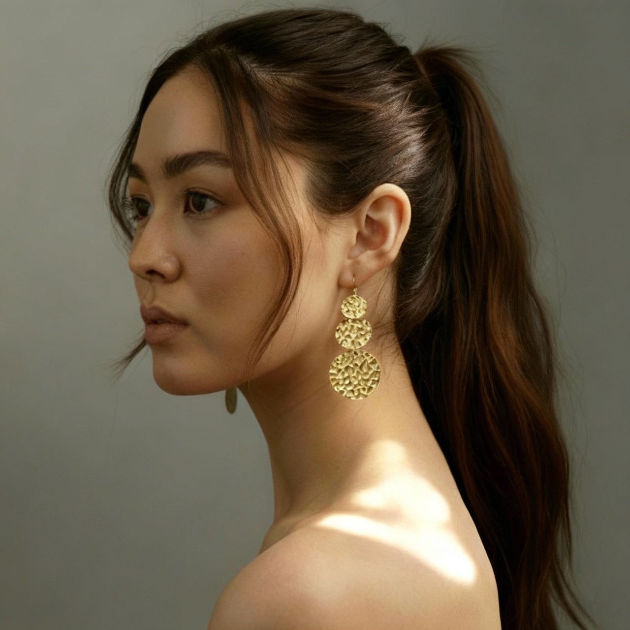 Radiant Silver Cascade Earrings – Sculptural Modern Elegance