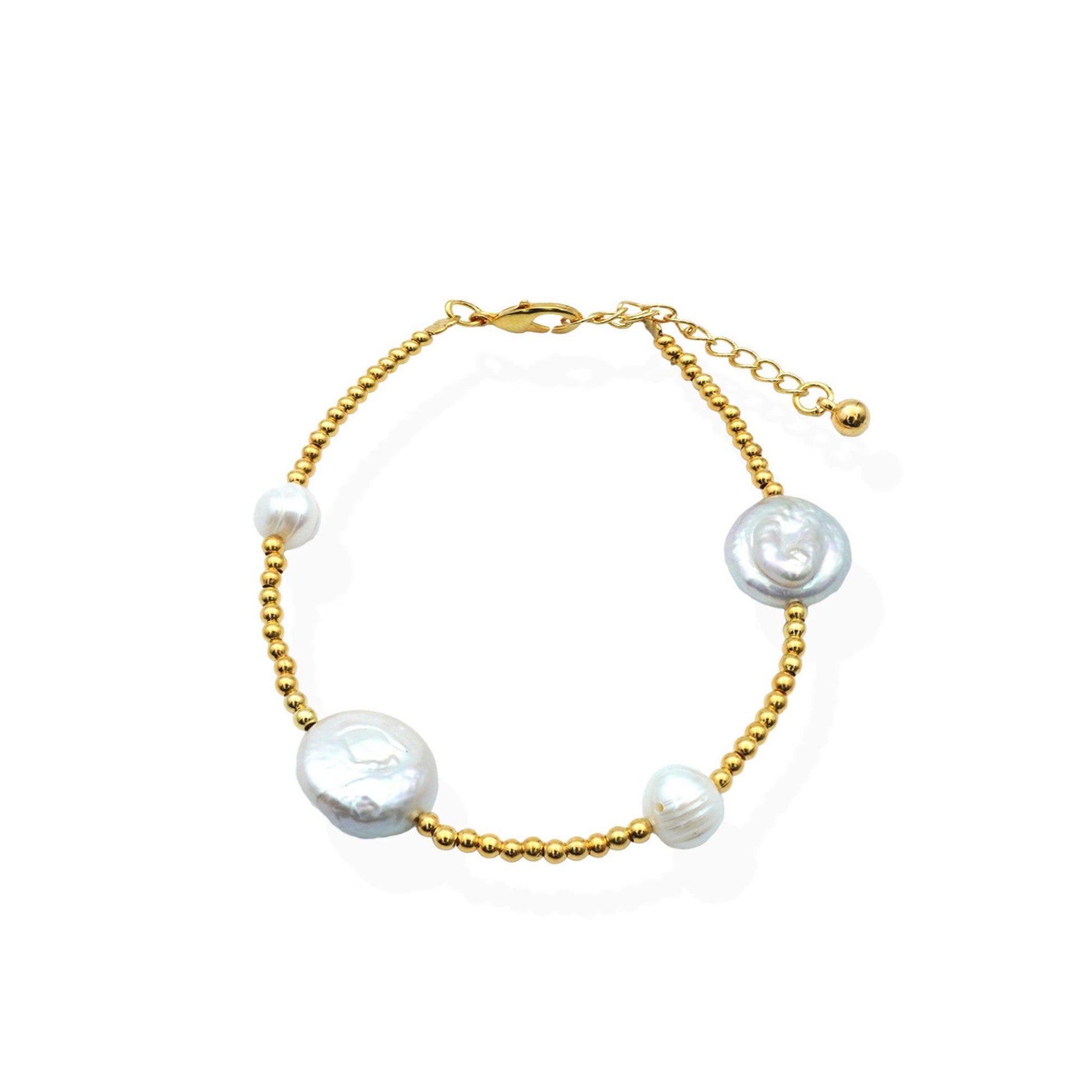 Golden Radiance Pearl Bracelet - Camins