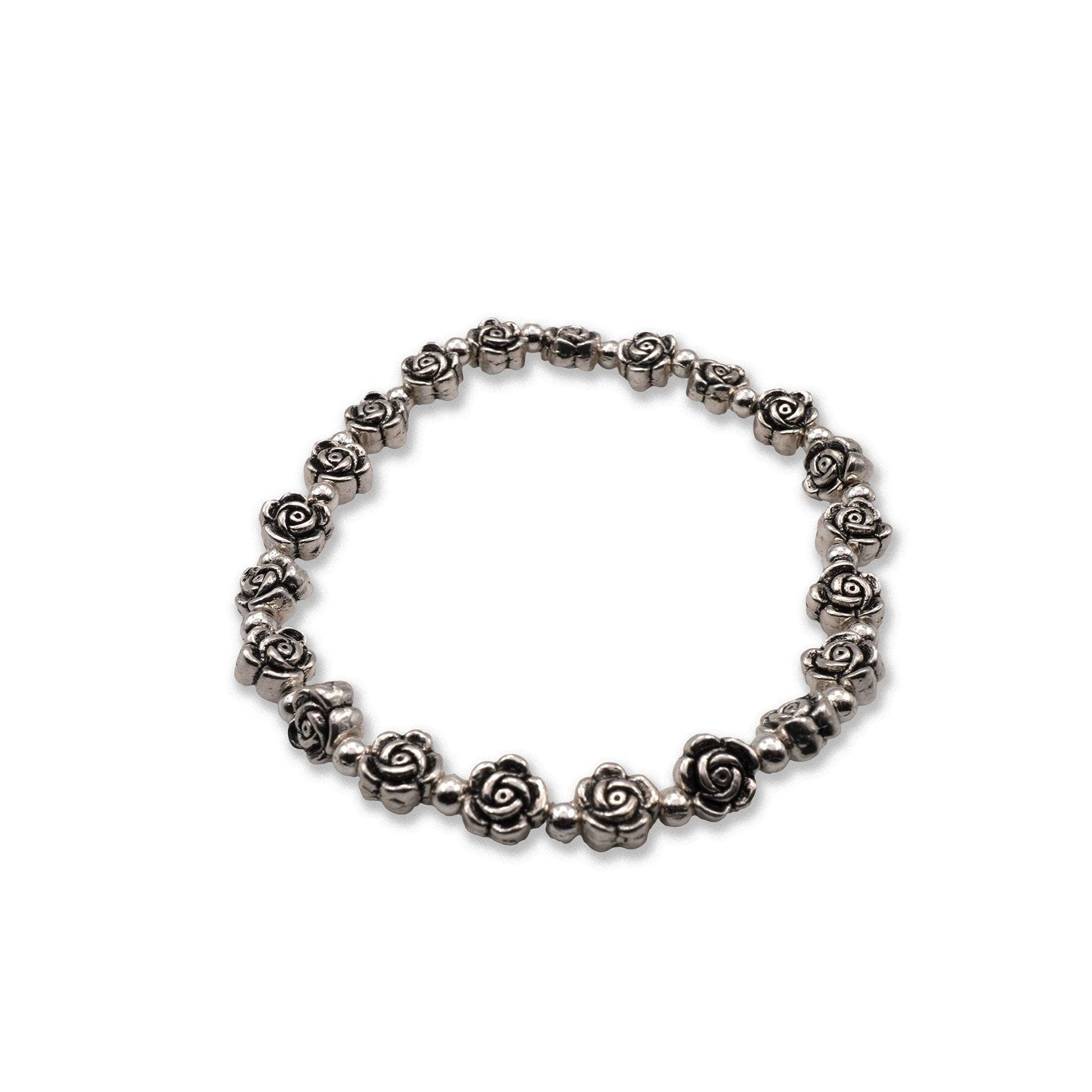 Vintage Rose Charm Bracelet - Camins